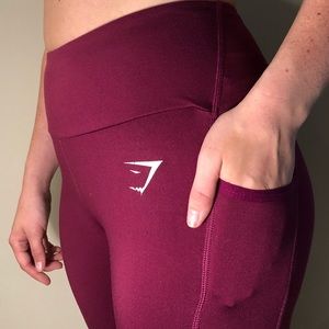 Gently used plum gymshark leggings